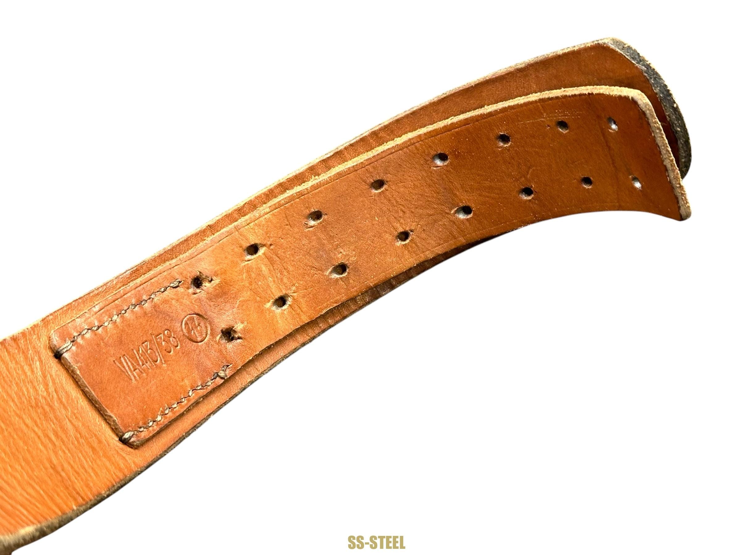 SS Marked Belt VA 413/38 and Buckle O&C - Image 6