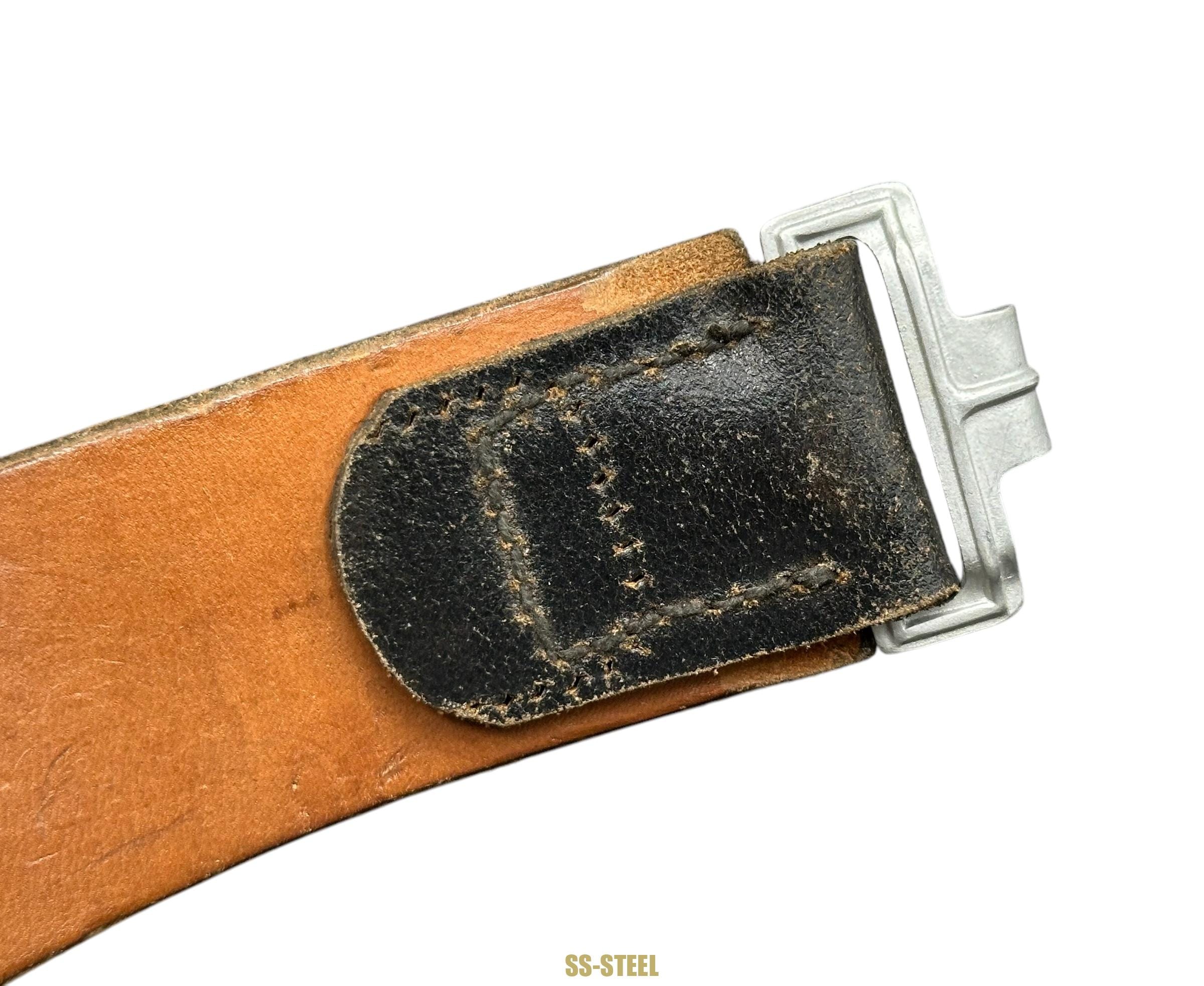 SS Marked Belt VA 413/38 and Buckle O&C - Image 8