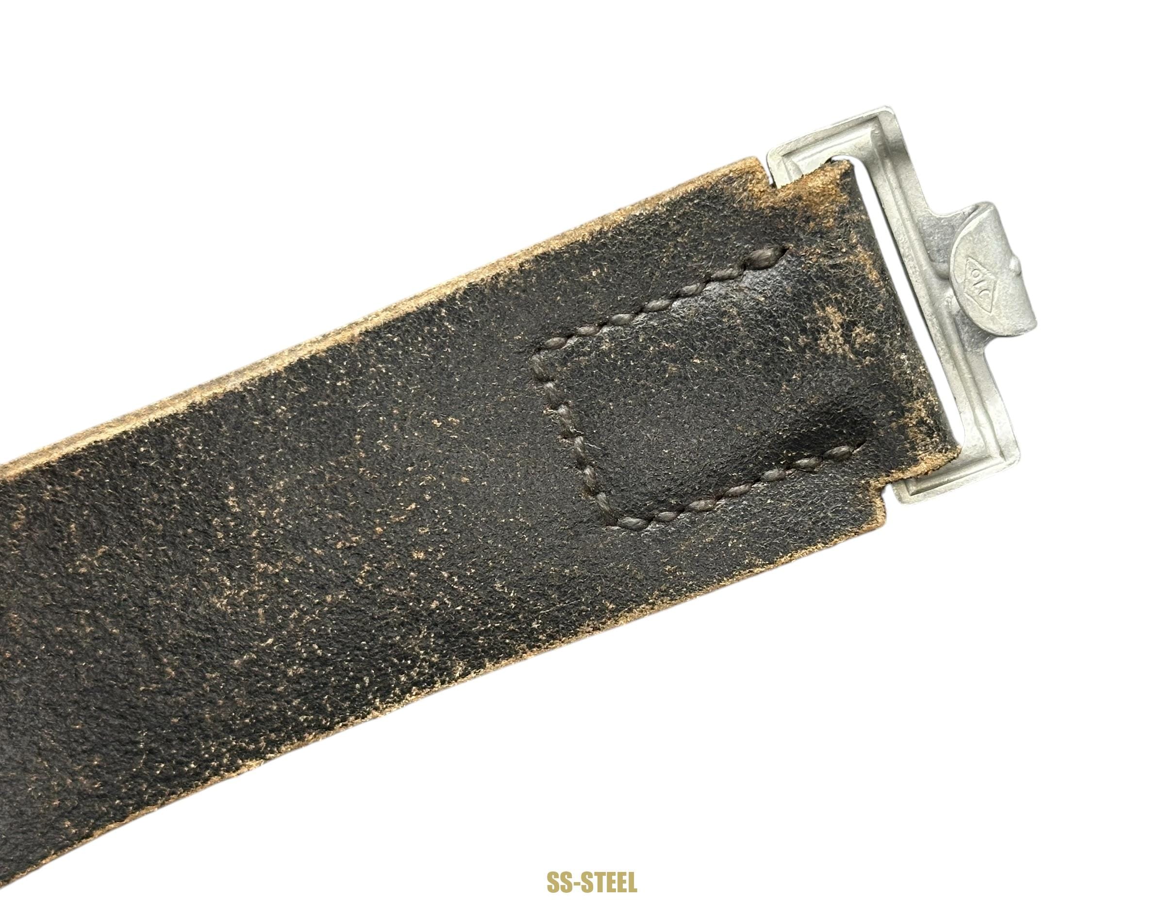 SS Marked Belt VA 413/38 and Buckle O&C - Image 9