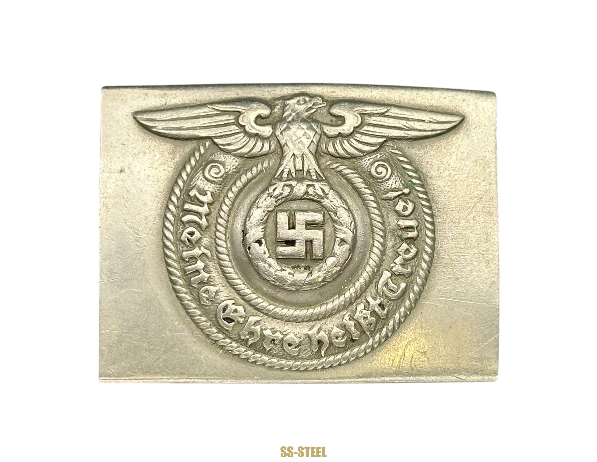 SS Marked Belt VA 413/38 and Buckle O&C - Image 12