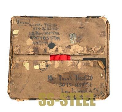US Veteran Signed Flag M35 NSKK Helmet Map Case Banner-Capture Papers & Box - Image 2