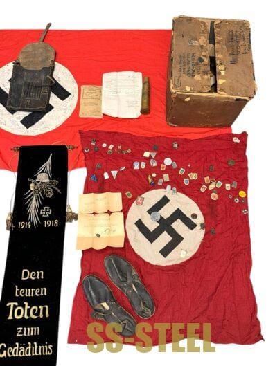 US Veteran Signed Flag M35 NSKK Helmet Map Case Banner-Capture Papers & Box - Image 23
