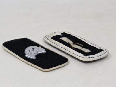 Hermann Göring White piped Collar Tabs - Image 2