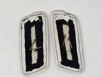 Hermann Göring White piped Collar Tabs - Image 5