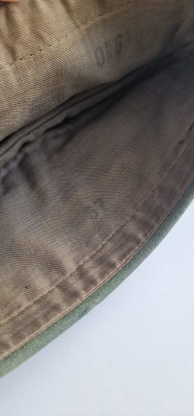Service Used Waffen-SS Combat Engineer Officer's Schiffchen - Image 4