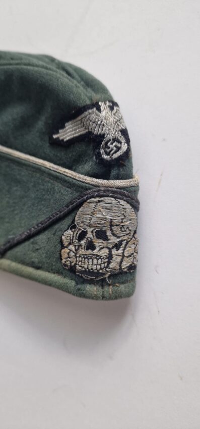 Service Used Waffen-SS Combat Engineer Officer's Schiffchen - Image 6