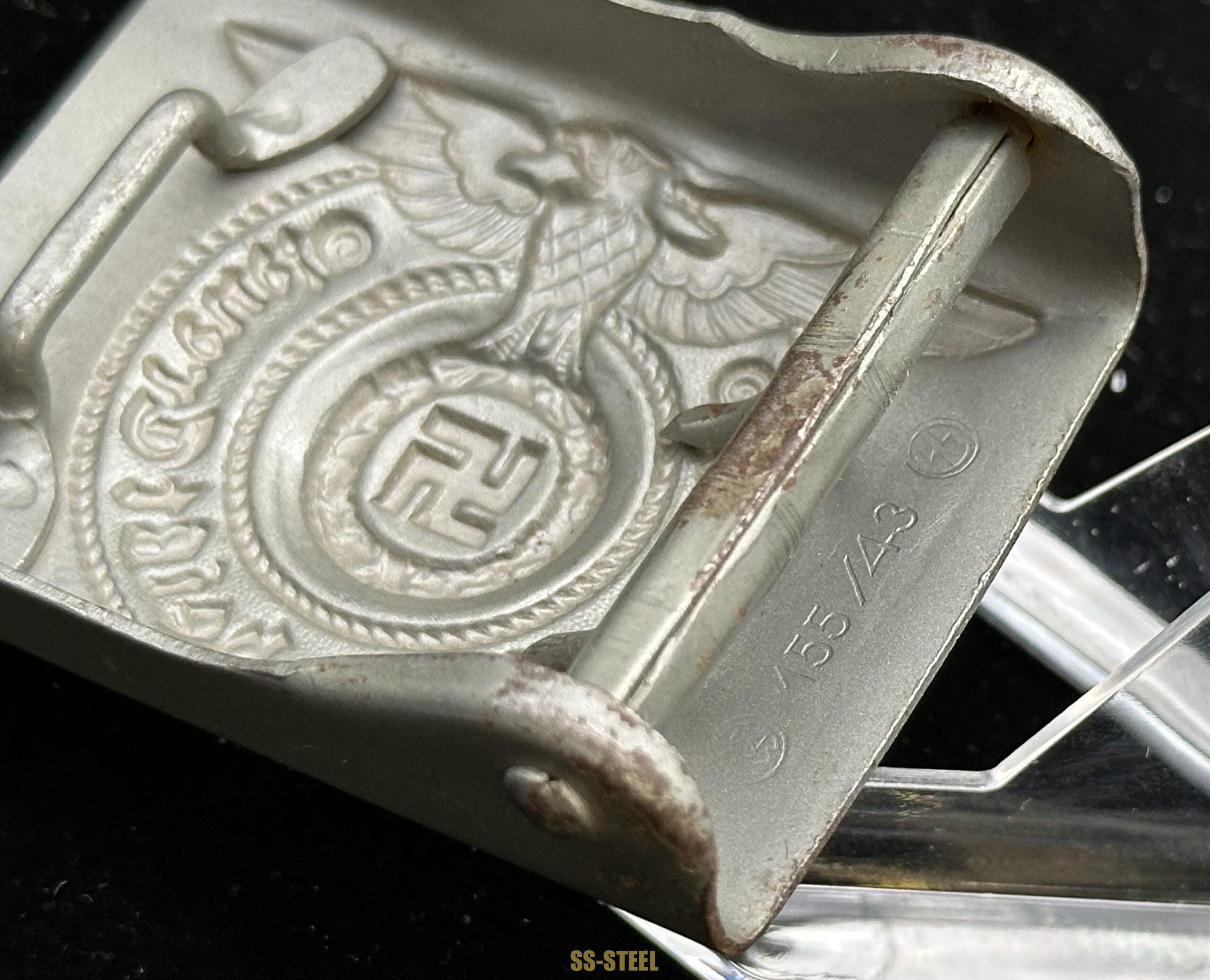 Waffen SS EM/NCO Buckle 155/43-Assmann - Image 7