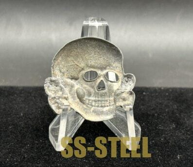 SS Visor Cap Skull by Assmann “GES. GESCH” and Visor Eagle - Image 4