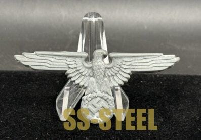SS Visor Cap Skull by Assmann “GES. GESCH” and Visor Eagle - Image 6