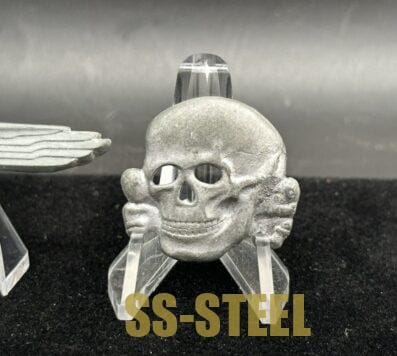 SS Visor Cap Skull by Assmann “GES. GESCH” and Visor Eagle - Image 2
