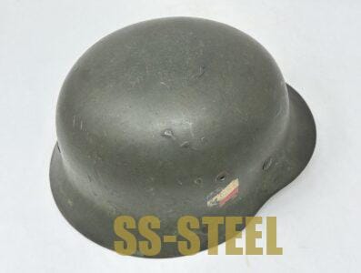 Heer M35 Double Decal Helmet SE68 Overspray/Camo - Image 7