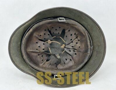 Heer M35 Double Decal Helmet SE68 Overspray/Camo - Image 9