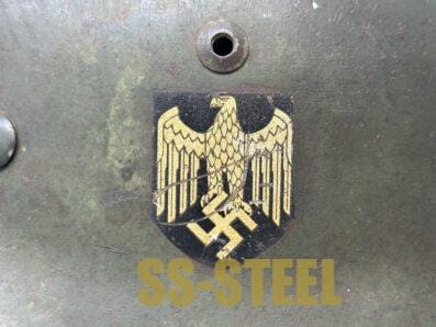 Heer M35 Double Decal Helmet SE68 Overspray/Camo - Image 13