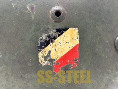 Heer M35 Double Decal Helmet SE68 Overspray/Camo - Image 14