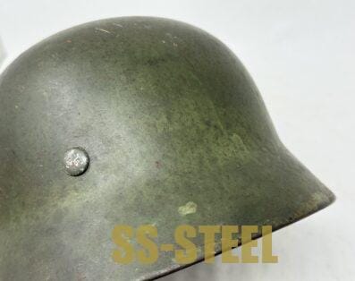 Heer M35 Double Decal Helmet SE68 Overspray/Camo - Image 15