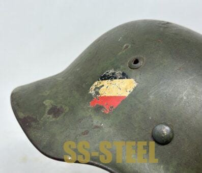 Heer M35 Double Decal Helmet SE68 Overspray/Camo - Image 17