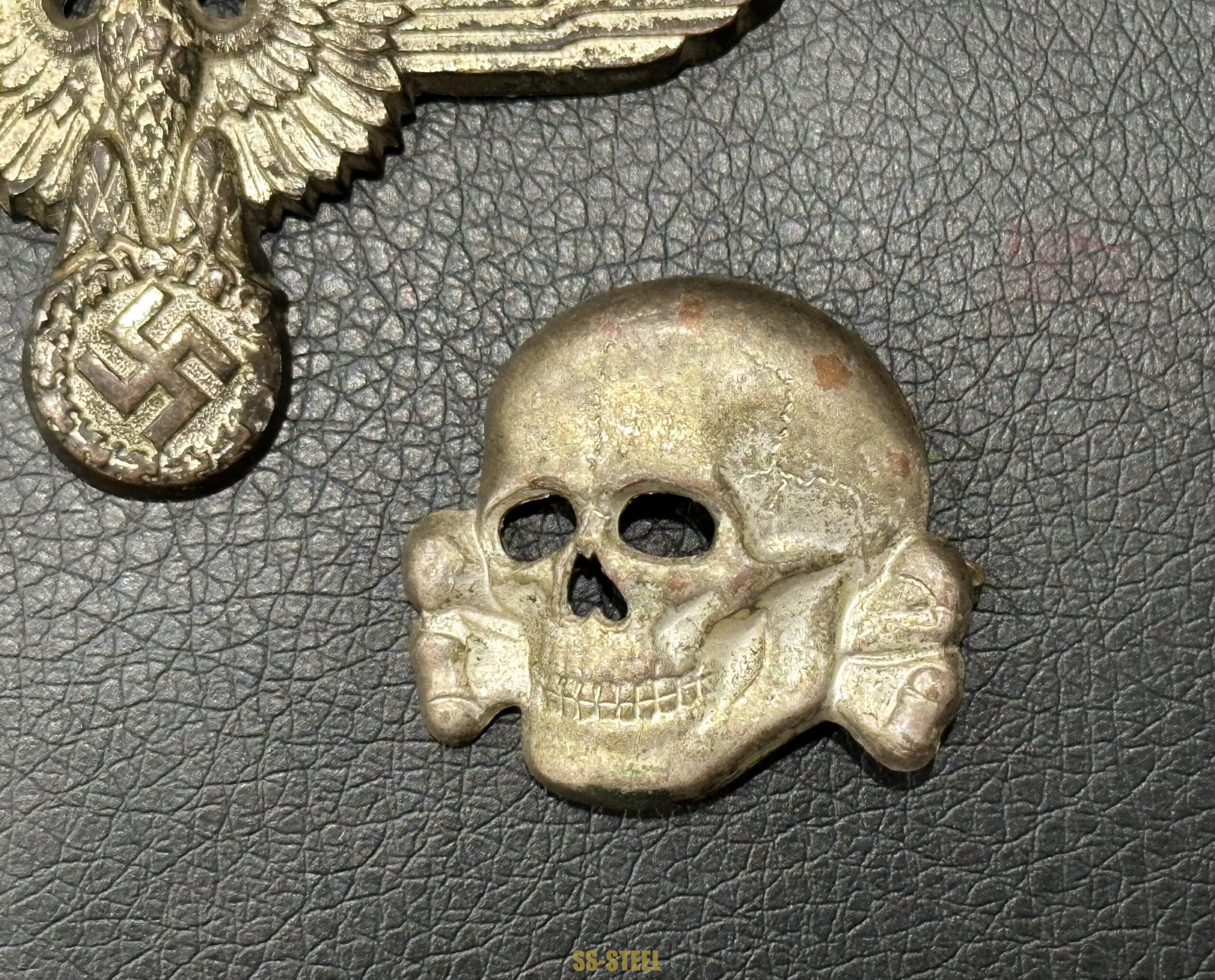 SS Visor Skull & Eagle M1/52 M/8-Deschler Wagner Cupal - Image 3