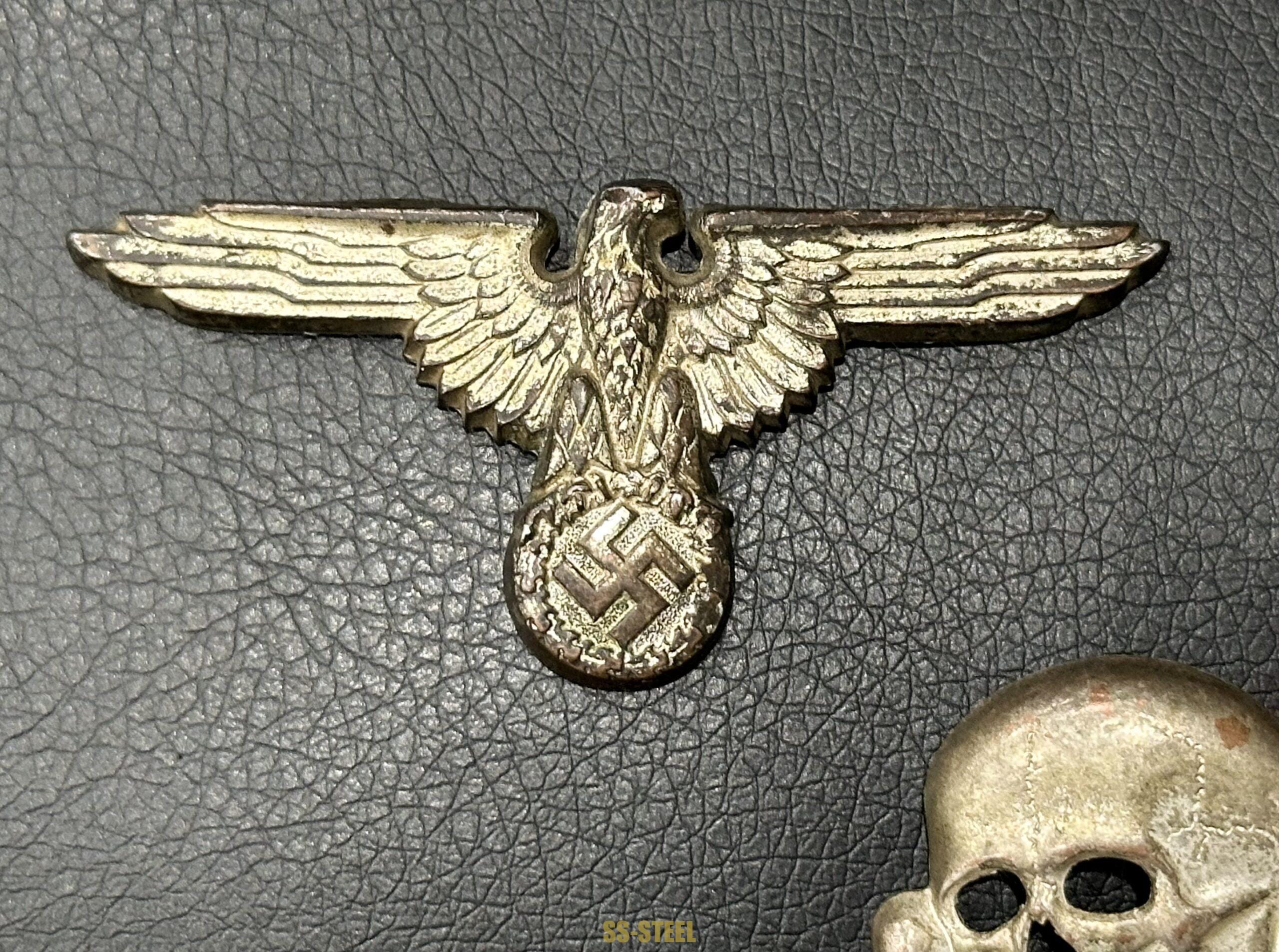 SS Visor Skull & Eagle M1/52 M/8-Deschler Wagner Cupal - Image 5