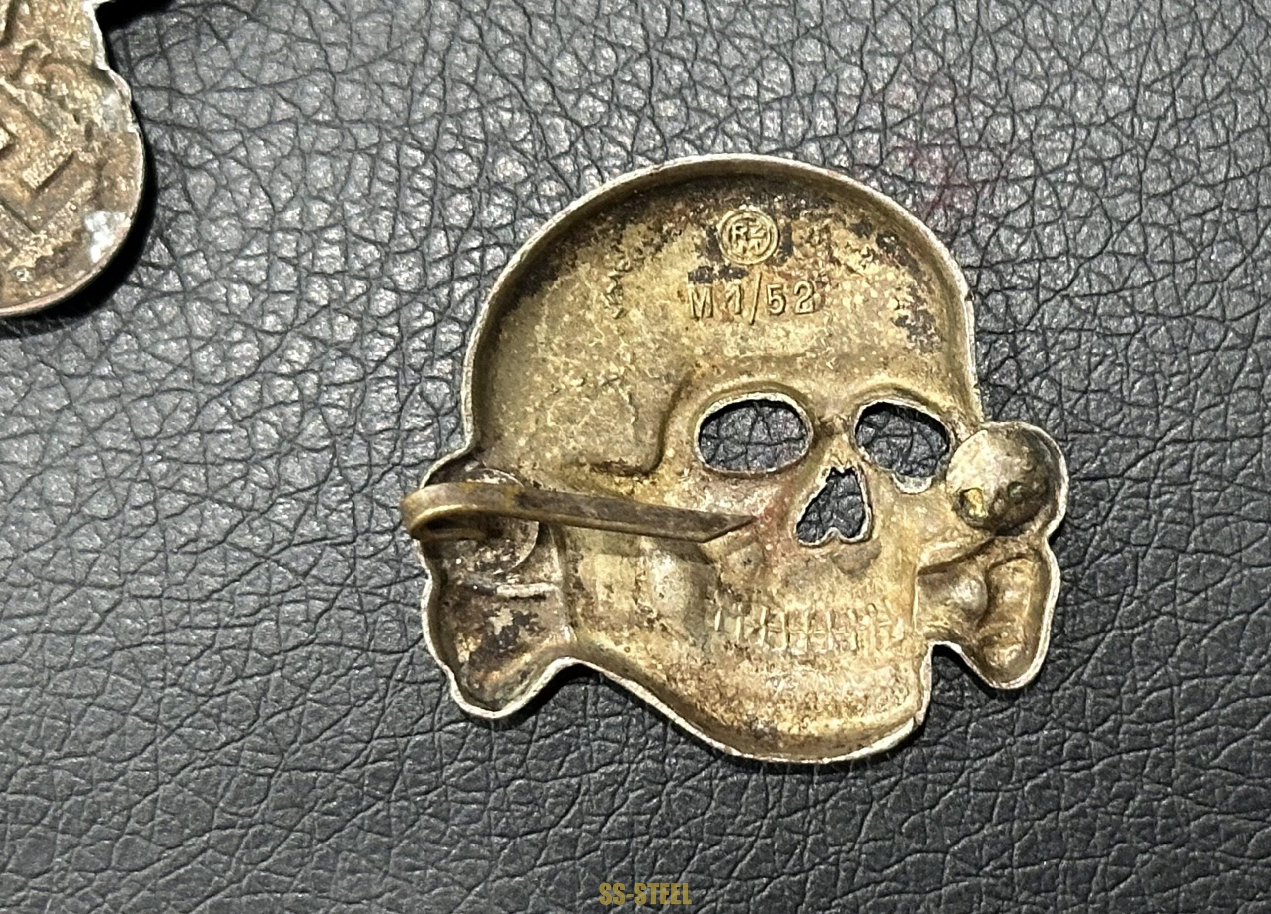 SS Visor Skull & Eagle M1/52 M/8-Deschler Wagner Cupal - Image 4