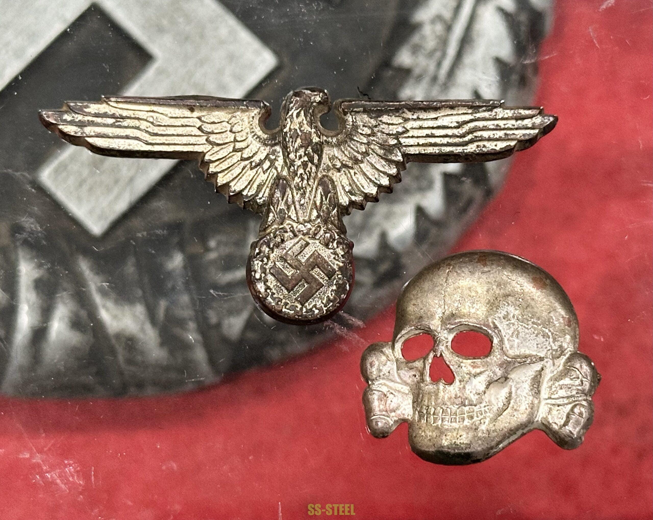 SS Visor Skull & Eagle M1/52 M/8-Deschler Wagner Cupal - Image 8