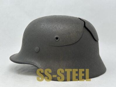 SS M40 Single Decal Helmet Battle Damage - Image 6