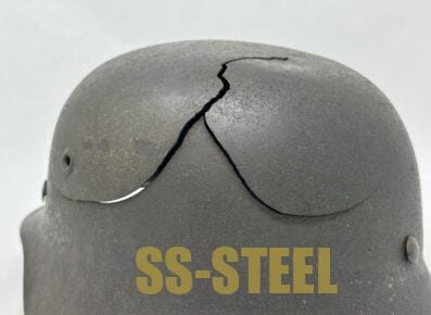 SS M40 Single Decal Helmet Battle Damage - Image 8