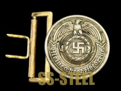 SS Officer Nickel Buckle RZM 35/36-Overhoff & Cie