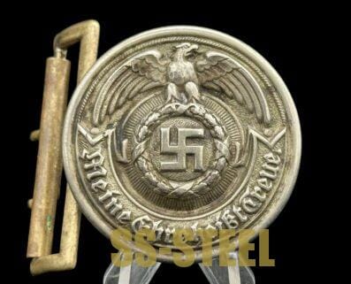 SS Officer Nickel Buckle RZM 35/36-Overhoff & Cie - Image 3