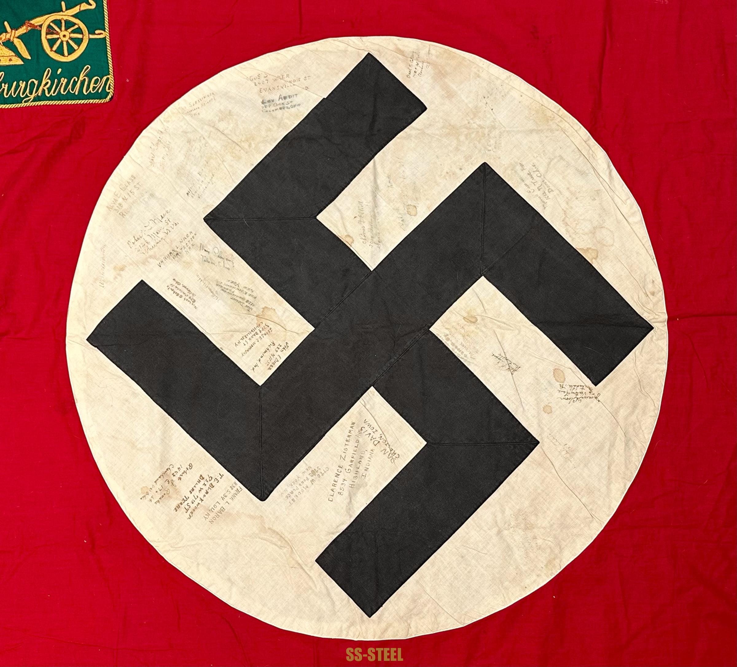 US Veteran Signed Flag OBERBURGKIRCHEN - Image 3