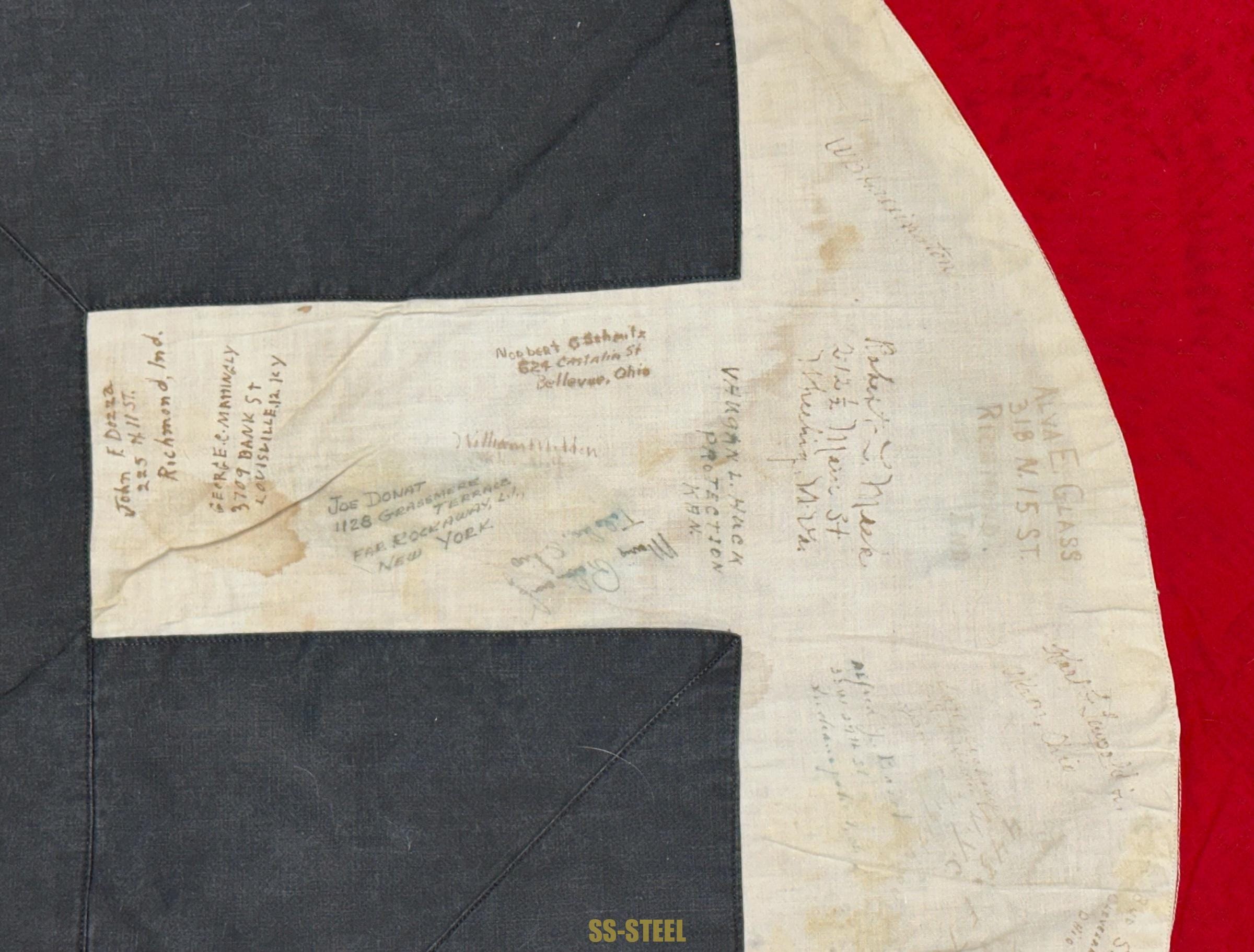 US Veteran Signed Flag OBERBURGKIRCHEN - Image 6