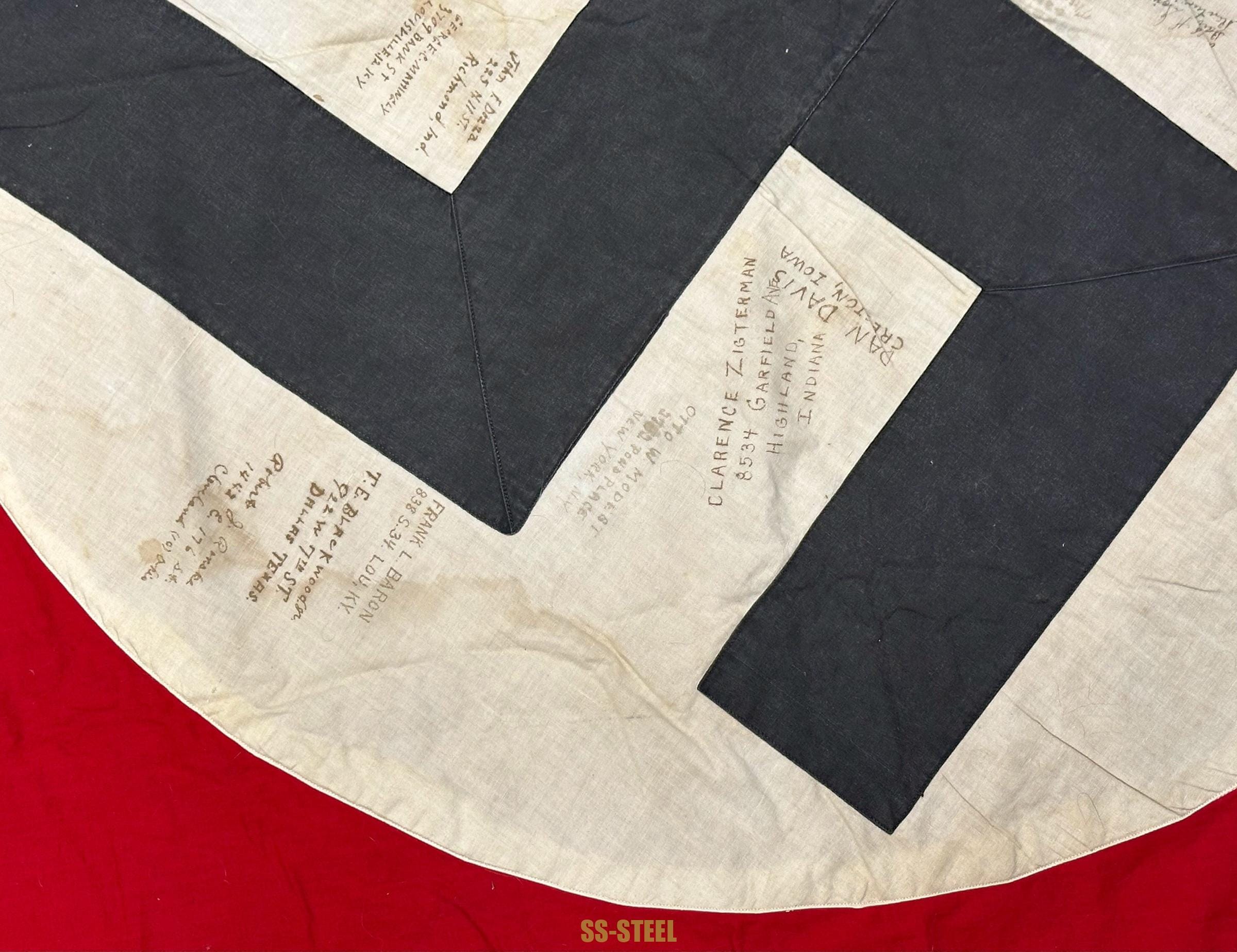 US Veteran Signed Flag OBERBURGKIRCHEN - Image 8