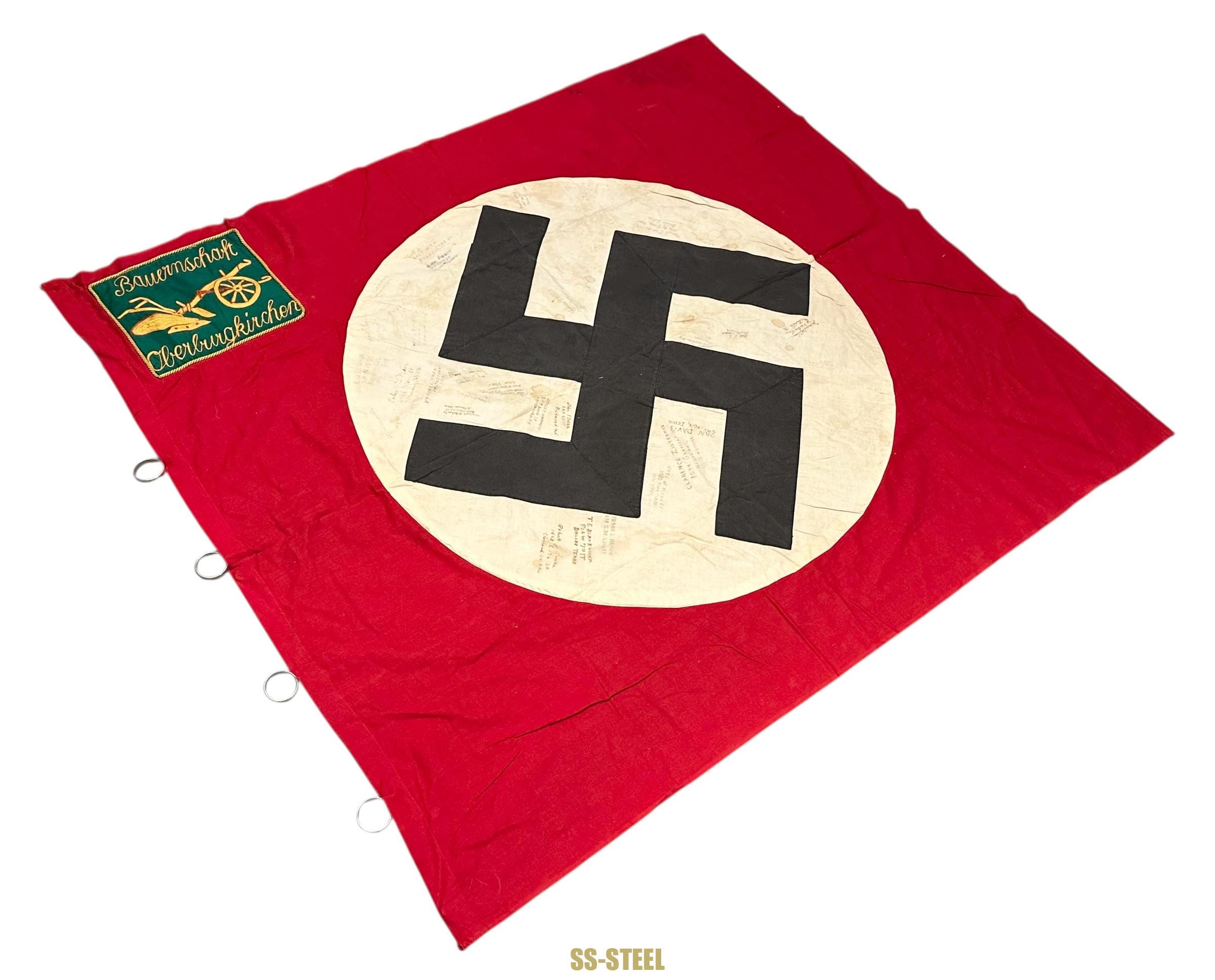 US Veteran Signed Flag OBERBURGKIRCHEN - Image 12