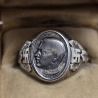 Silver Hitler Cameo Ring, Boxed