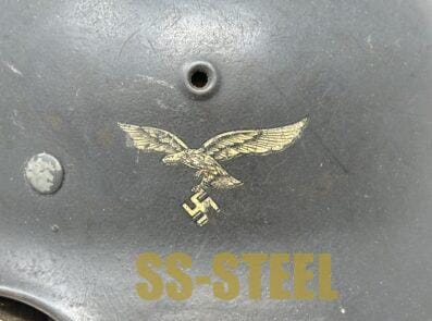 M40 Luftwaffe Single Decal Helmet - Image 14