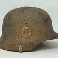 SS M35 Double Decal Helmet with Camo Cover Clips