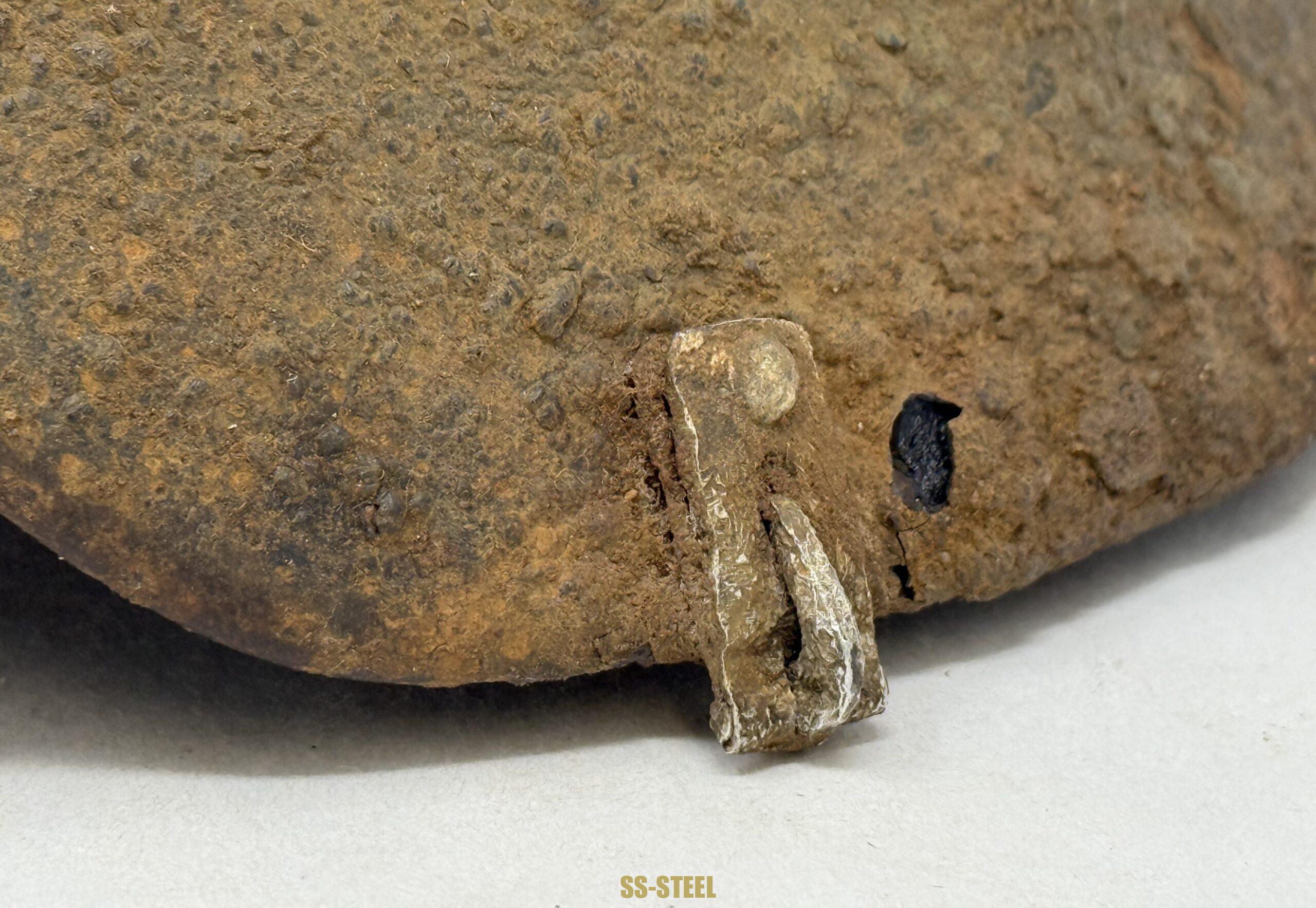 SS M35 Double Decal Helmet with Camo Cover Clips - Image 9