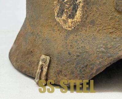 SS M35 Double Decal Helmet with Camo Cover Clips - Image 10