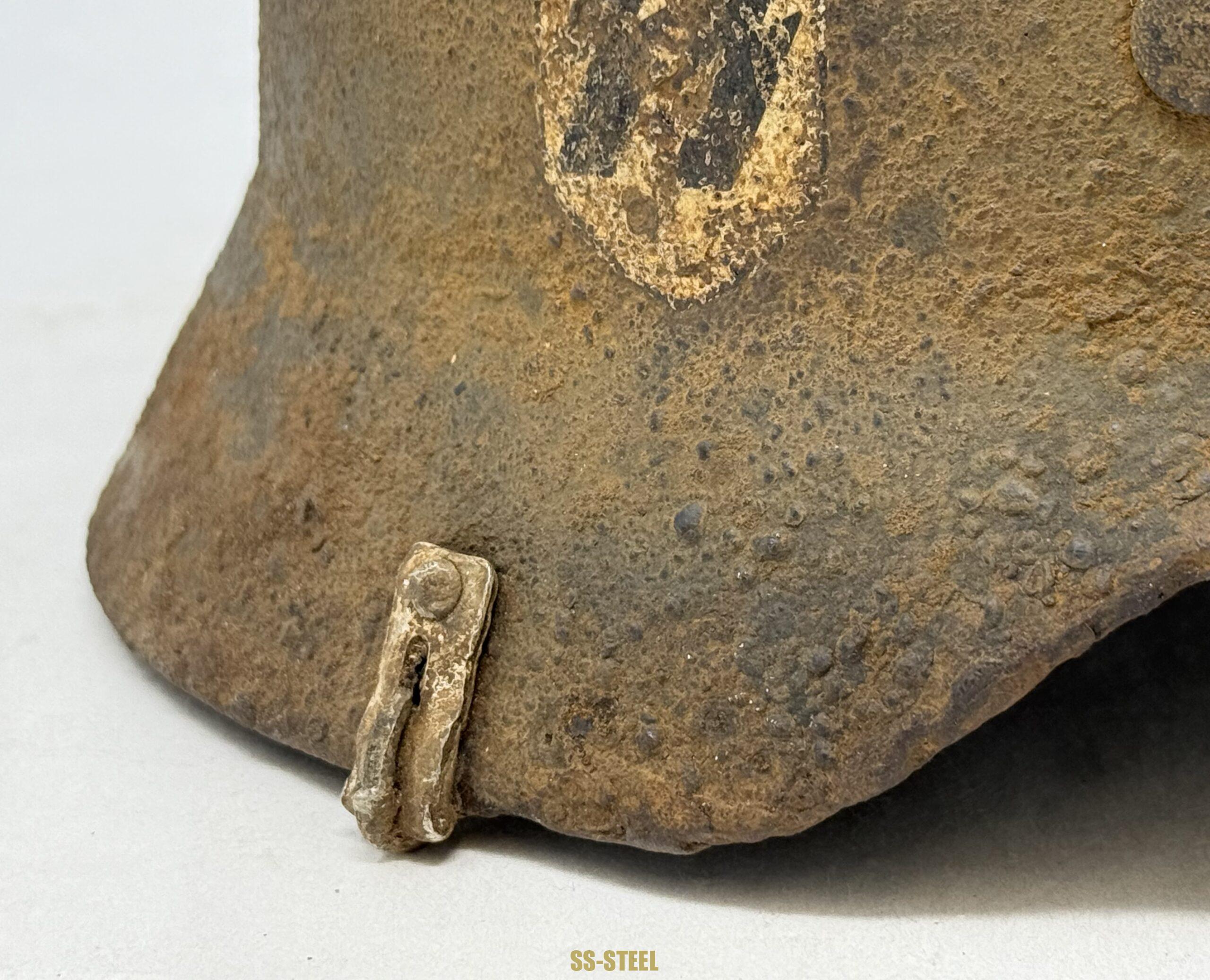 SS M35 Double Decal Helmet with Camo Cover Clips - Image 10