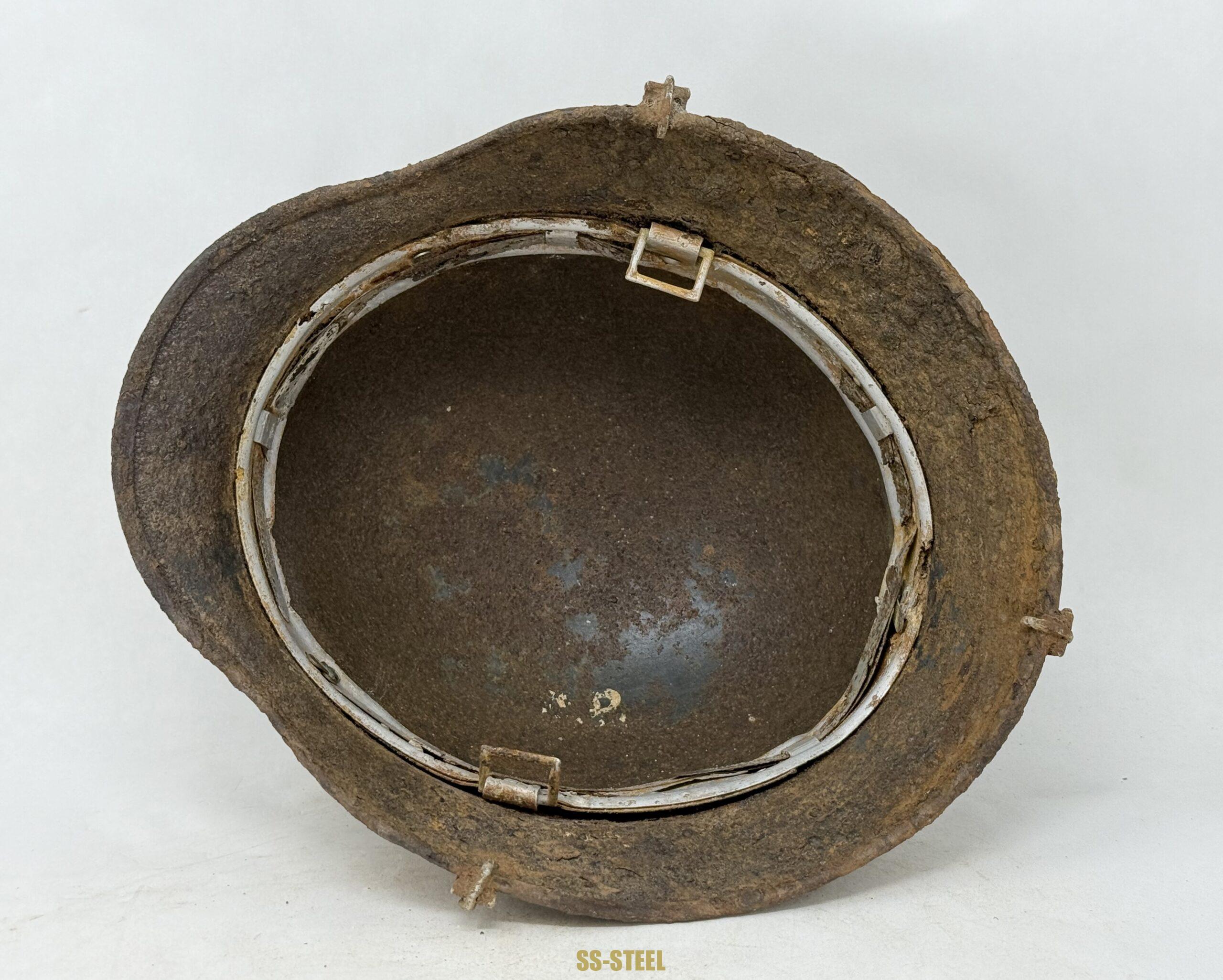 SS M35 Double Decal Helmet with Camo Cover Clips - Image 12