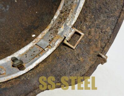SS M35 Double Decal Helmet with Camo Cover Clips - Image 13