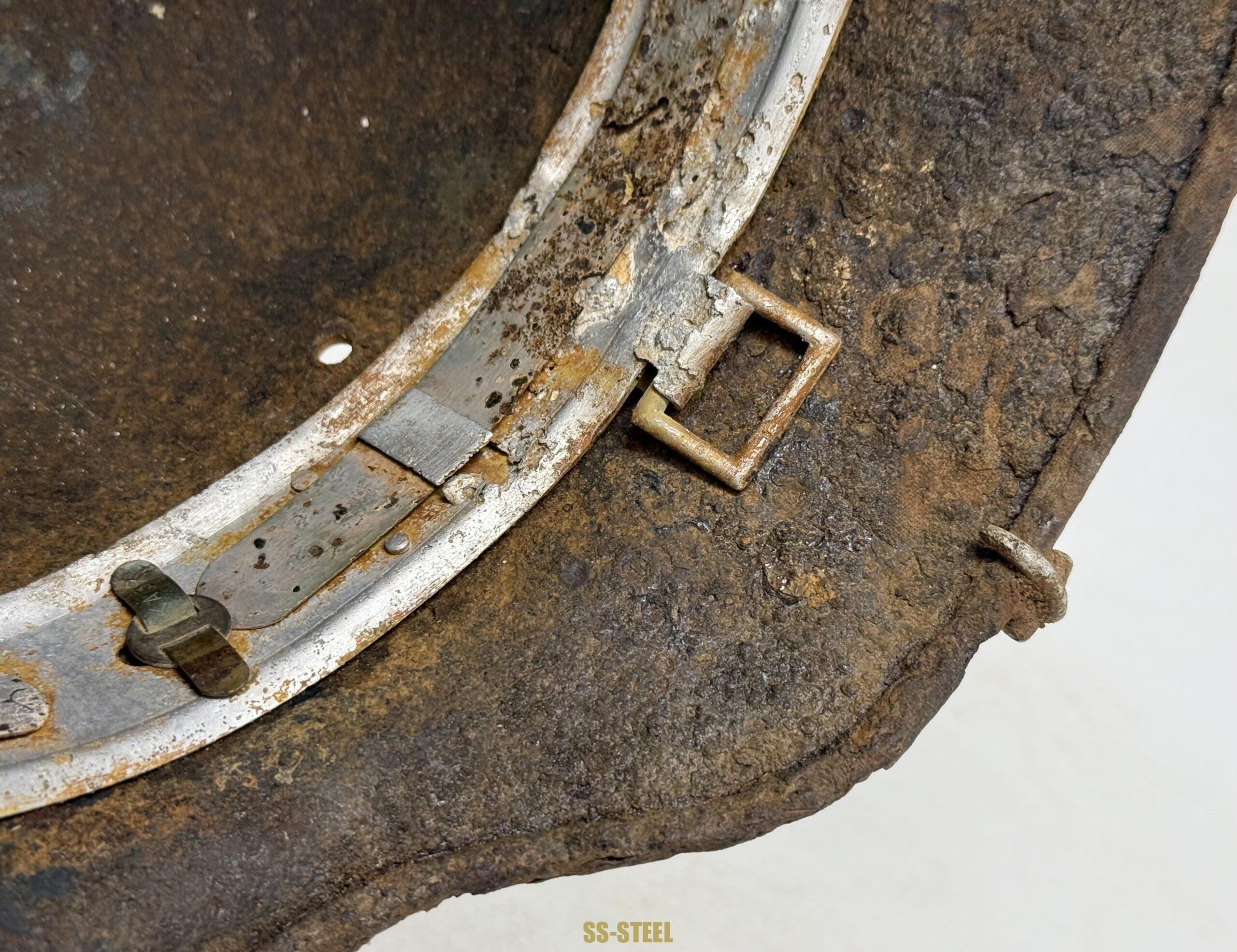 SS M35 Double Decal Helmet with Camo Cover Clips - Image 13