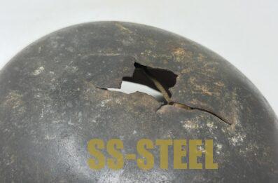 Outstanding Heer M40 KIA Camo Helmet, Bayonet and Badge Grouping - Image 8