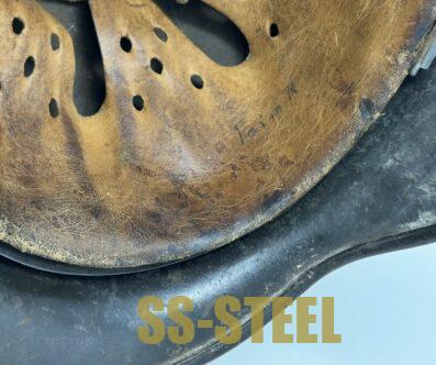 Outstanding Heer M40 KIA Camo Helmet, Bayonet and Badge Grouping - Image 16