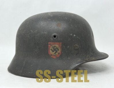 M40 Police Double Decal Helmet Possible KIA/Battle Damage - Image 5