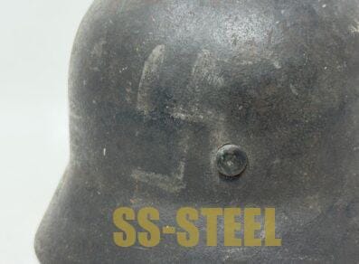 M40 Police Double Decal Helmet Possible KIA/Battle Damage - Image 7