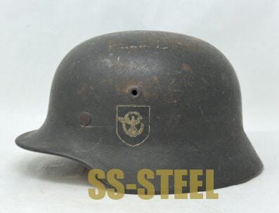M40 Police Double Decal Helmet Possible KIA/Battle Damage - Image 8