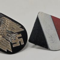 Set of Kriegsmarine Pith Helmet Shields
