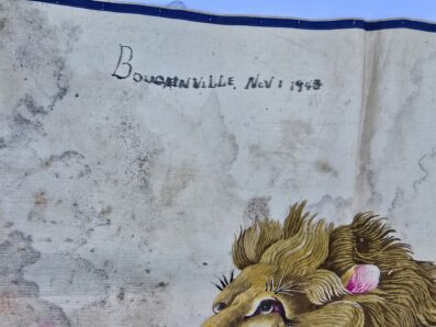 USMC Bringback Tapestry From Bougainville, 1943 - Image 4