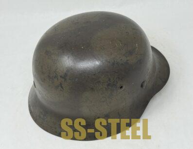 D.Sw. Luftwaffe M35 Camo Helmet -Named/Unit Marked - Image 9