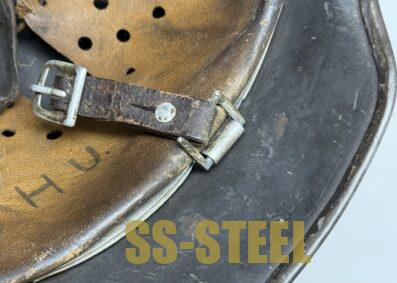 D.Sw. Luftwaffe M35 Camo Helmet -Named/Unit Marked - Image 13